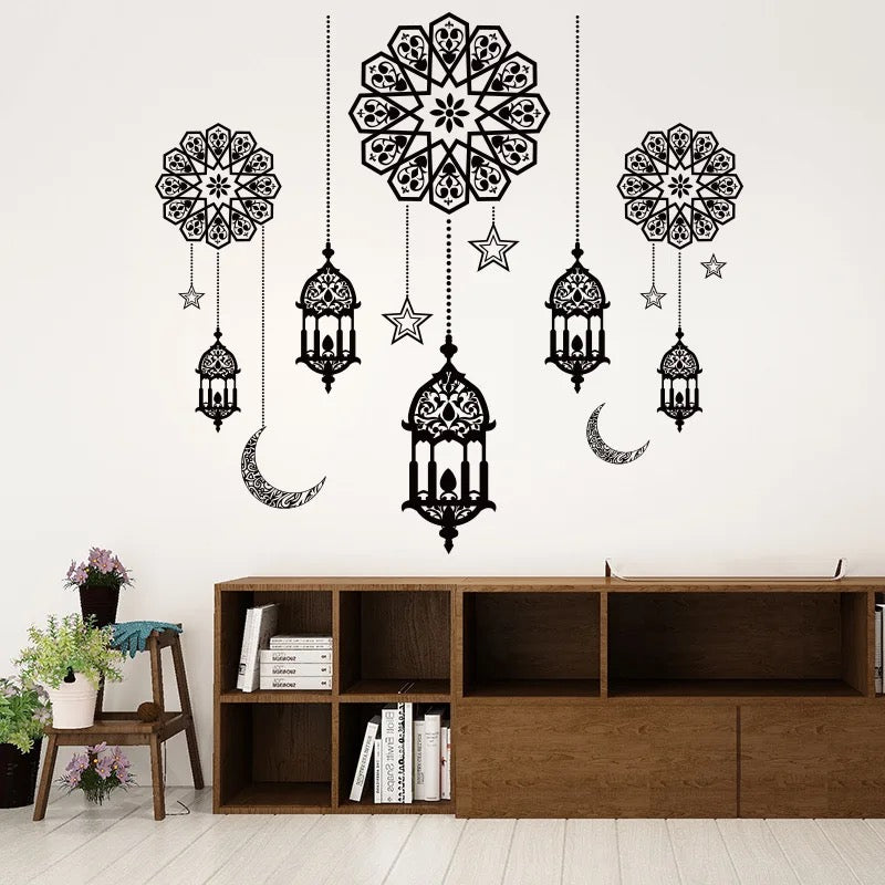 Hanging mosaics wall stickers