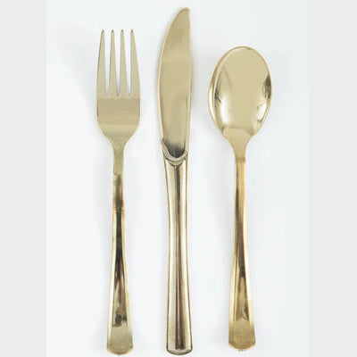 Gold cutlery set 