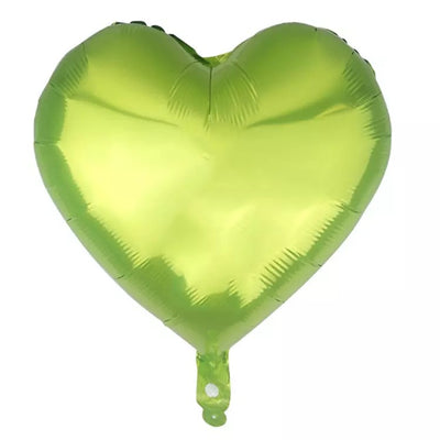 Lime Green Heart balloon