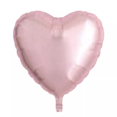 18inch Metallic Baby Pink Heart Balloon 