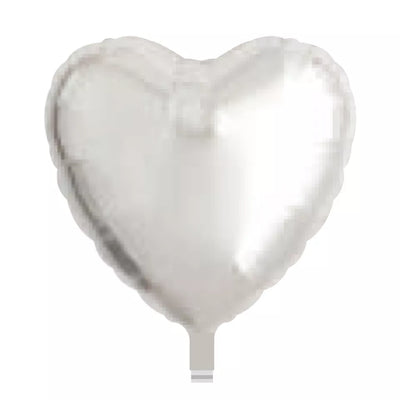 18inch Metallic Silver Heart Balloon