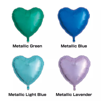 18inch Metallic Blue Heart Balloon