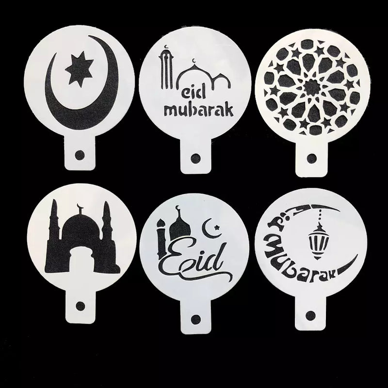 Ramadan and Eid Coffee stencil set 