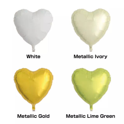 18inch Metallic Lime Green Heart Balloon 