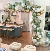 Sage Green and Gold Balloon Arch Kit