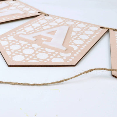 Wooden 'Ramadan' Banner in Blush