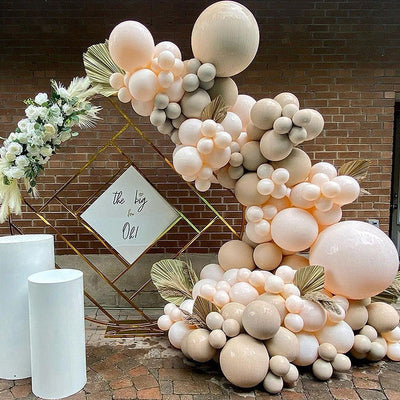 Apricot double-filled balloon Arch Kit