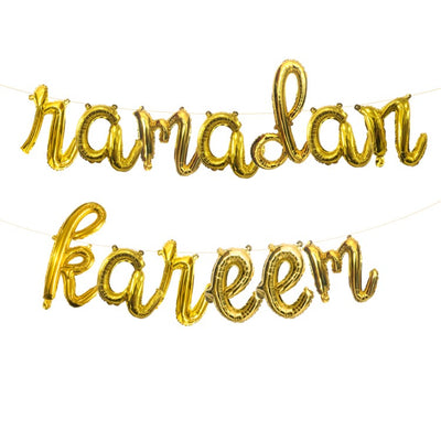 'Ramadan Kareem' script balloon