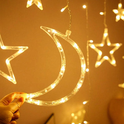 Large Star and Crescent Moon lights 3.5m