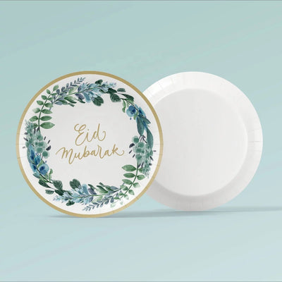 'Evergreen' Eid Mubarak plates (10pcs)