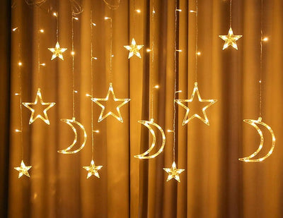 Large Star and Crescent Moon lights 3.5m
