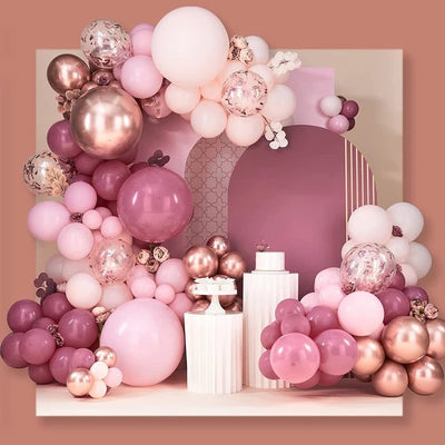 Luxe Pink Macaron Balloon Arch Kit
