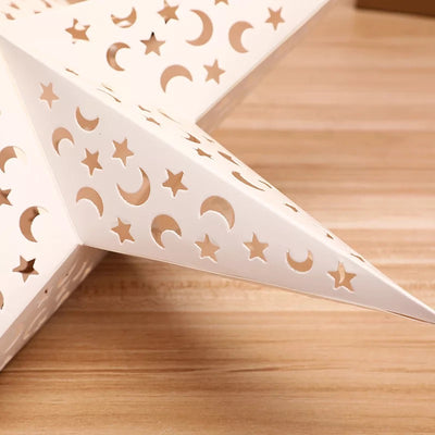 White Laser cut Hanging star